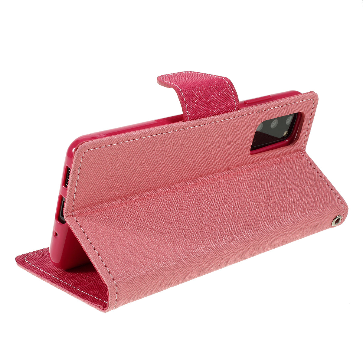 MERCURY GOOSPERY Fancy Diary Leather Wallet Mobile Phone Case for Samsung Galaxy S20 4G/S20 5G - Pink