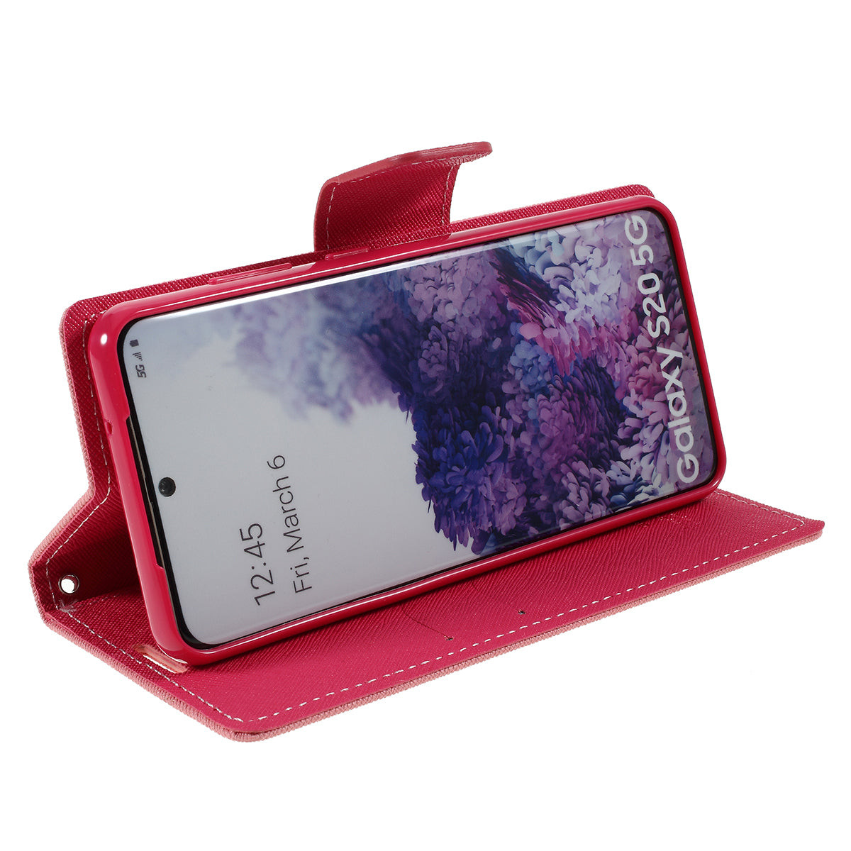 MERCURY GOOSPERY Fancy Diary Leather Wallet Mobile Phone Case for Samsung Galaxy S20 4G/S20 5G - Pink