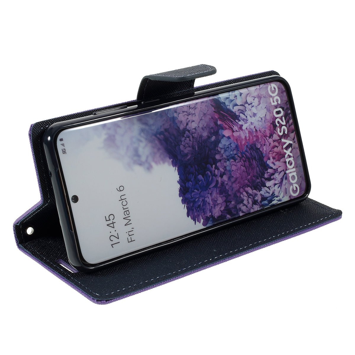 MERCURY GOOSPERY Fancy Diary Leather Wallet Mobile Phone Case for Samsung Galaxy S20 4G/S20 5G - Purple