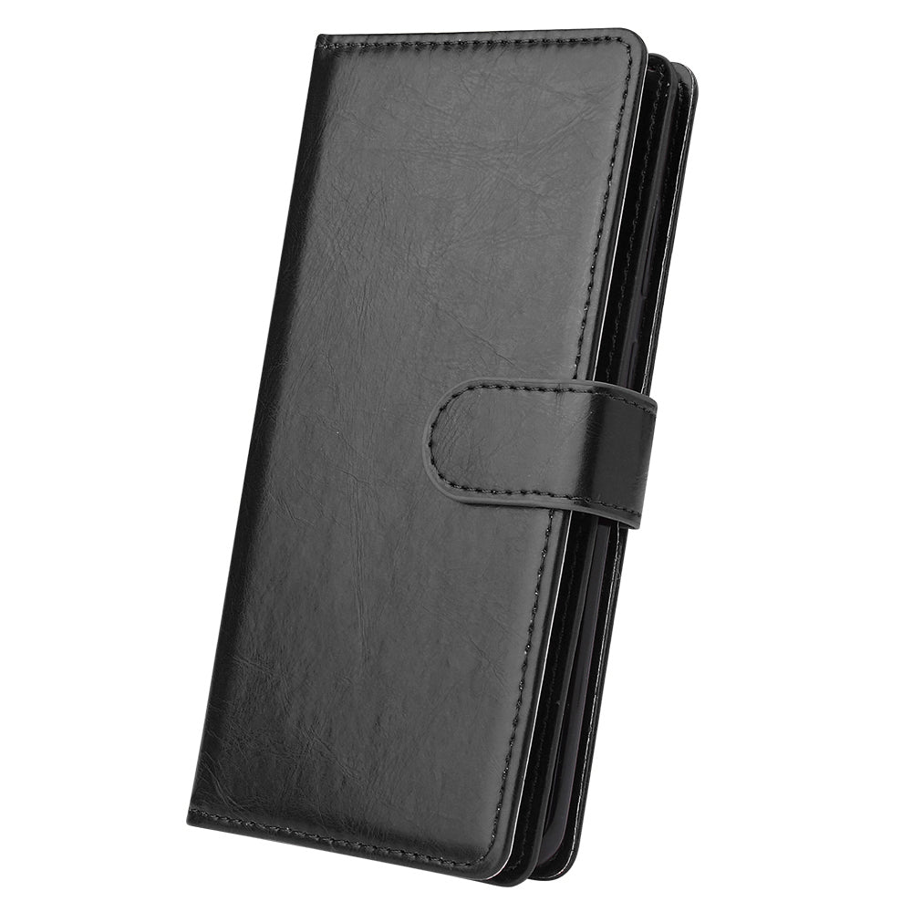 With 9 Card Slots Cell Phone Leather Phone Case for Samsung Galaxy S20 Ultra - Black