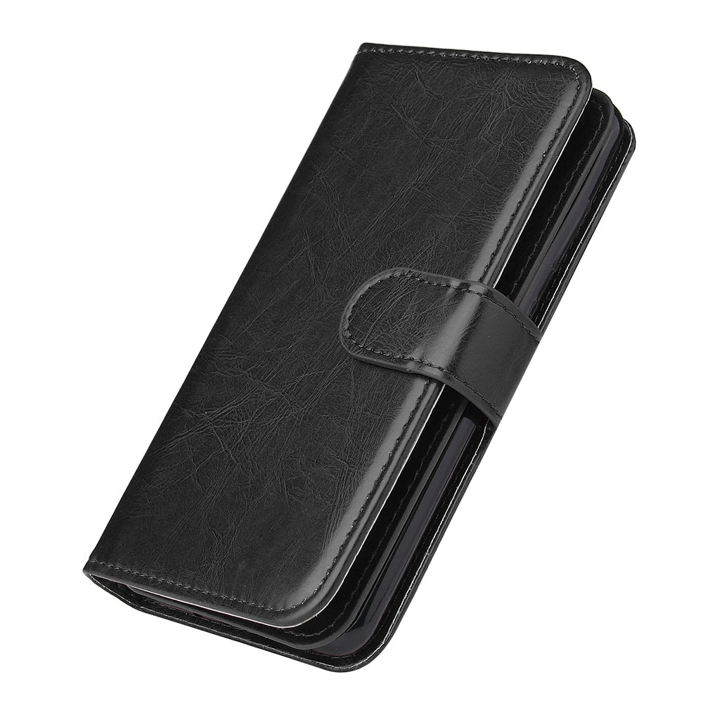 With 9 Card Slots Cell Phone Leather Case for Samsung Galaxy S20 Plus / S20 Plus 5G - Black