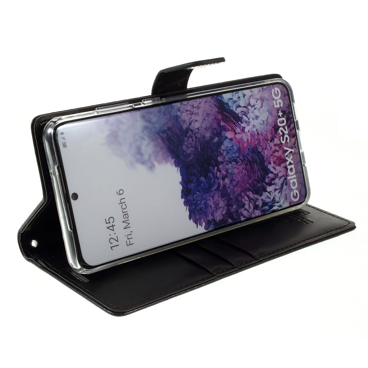 MERCURY GOOSPERY Blue Moon Magnetic Flap Leather Cover for Samsung Galaxy S20 Plus - Black