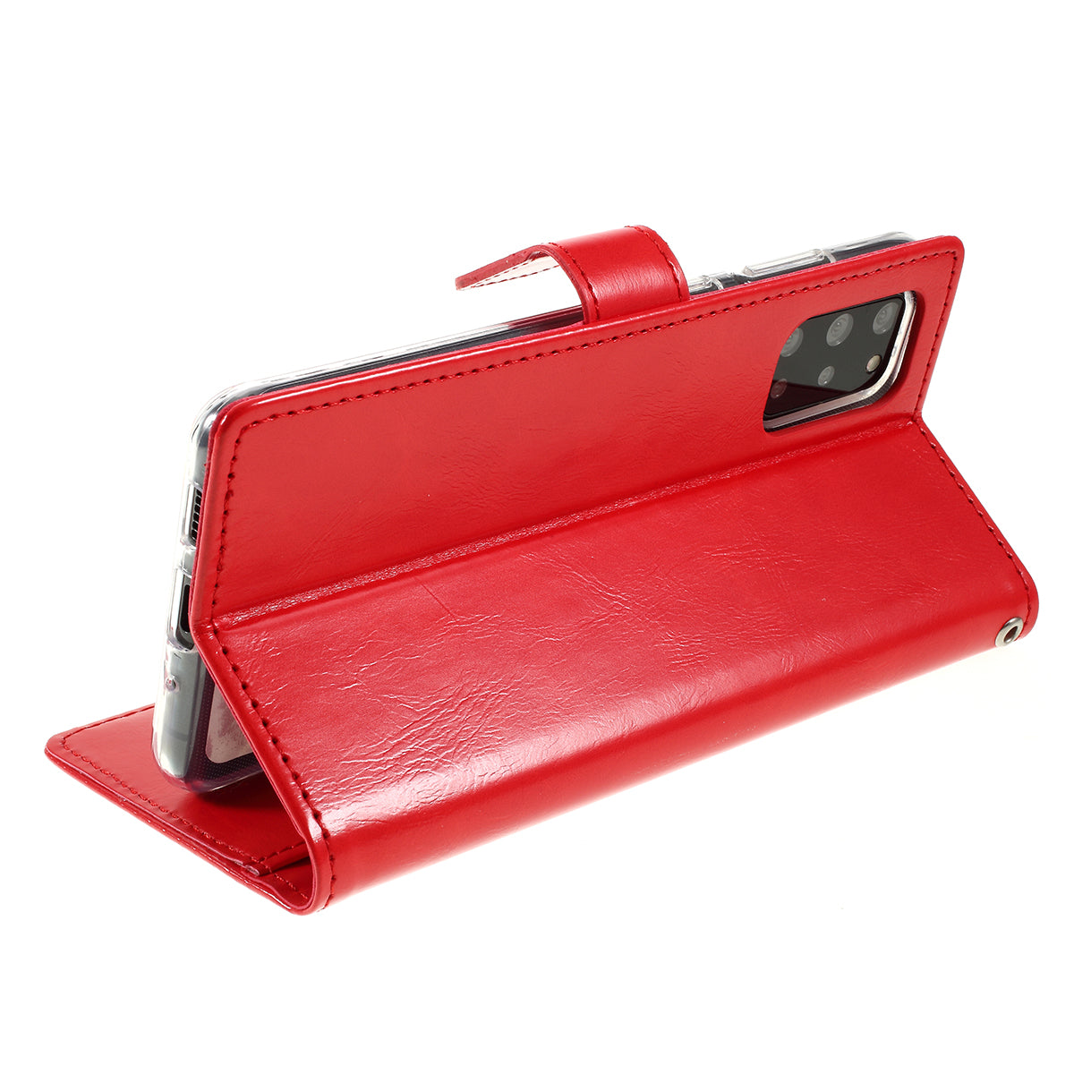 MERCURY GOOSPERY Blue Moon Magnetic Flap Leather Cover for Samsung Galaxy S20 Plus - Red