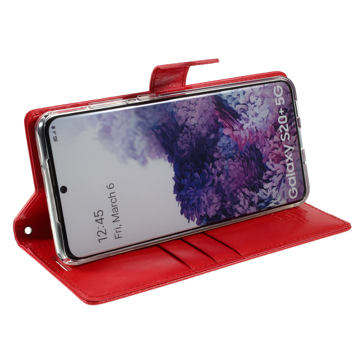 MERCURY GOOSPERY Blue Moon Magnetic Flap Leather Cover for Samsung Galaxy S20 Plus - Red