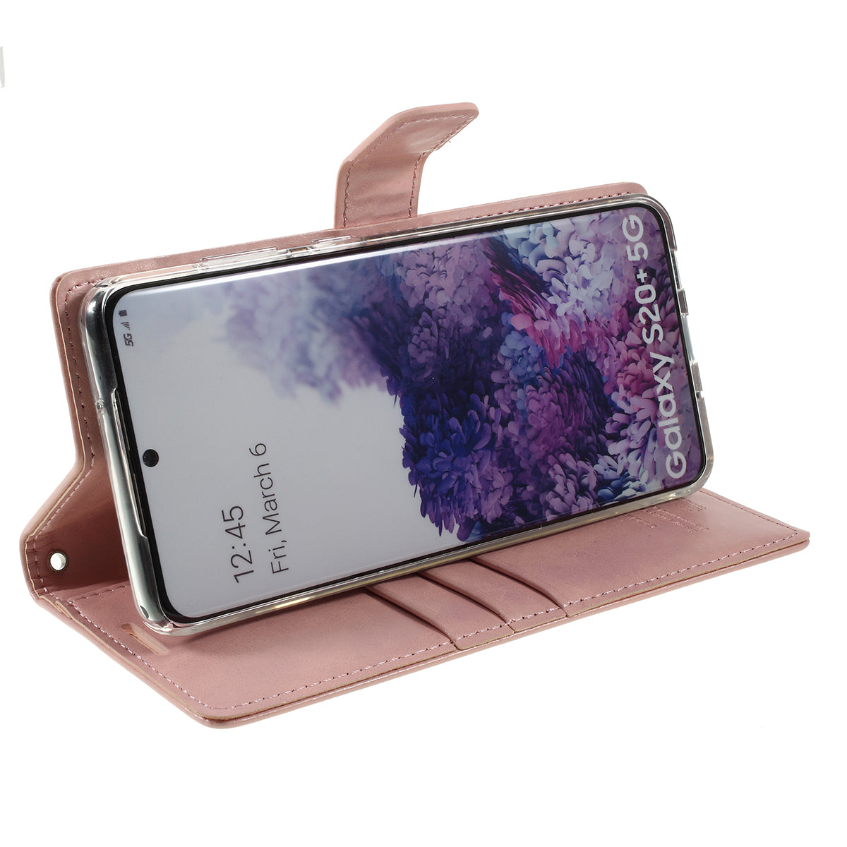 MERCURY GOOSPERY Blue Moon Magnetic Flap Leather Cover for Samsung Galaxy S20 Plus - Pink