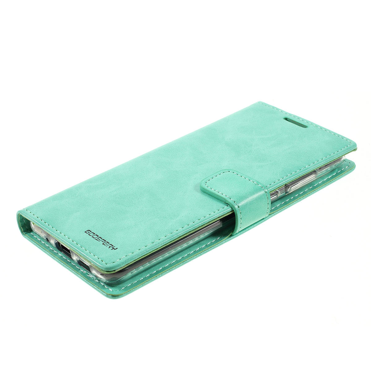 MERCURY GOOSPERY Blue Moon Magnetic Flap Leather Cover for Samsung Galaxy S20 Plus - Cyan