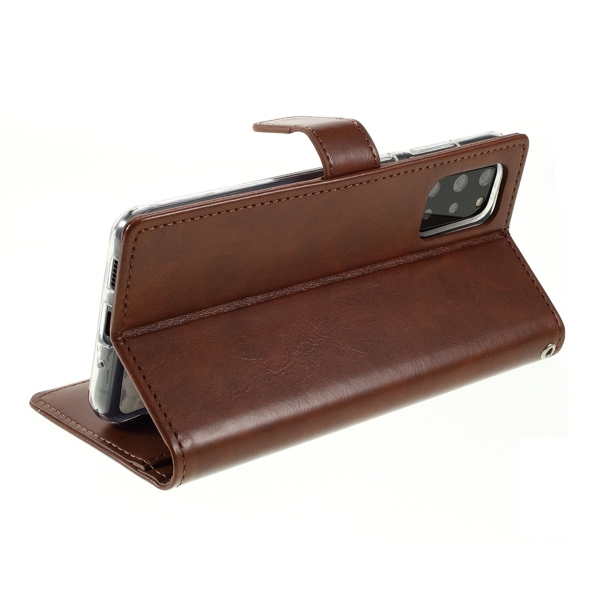 MERCURY GOOSPERY Blue Moon Magnetic Flap Leather Cover for Samsung Galaxy S20 Plus - Brown