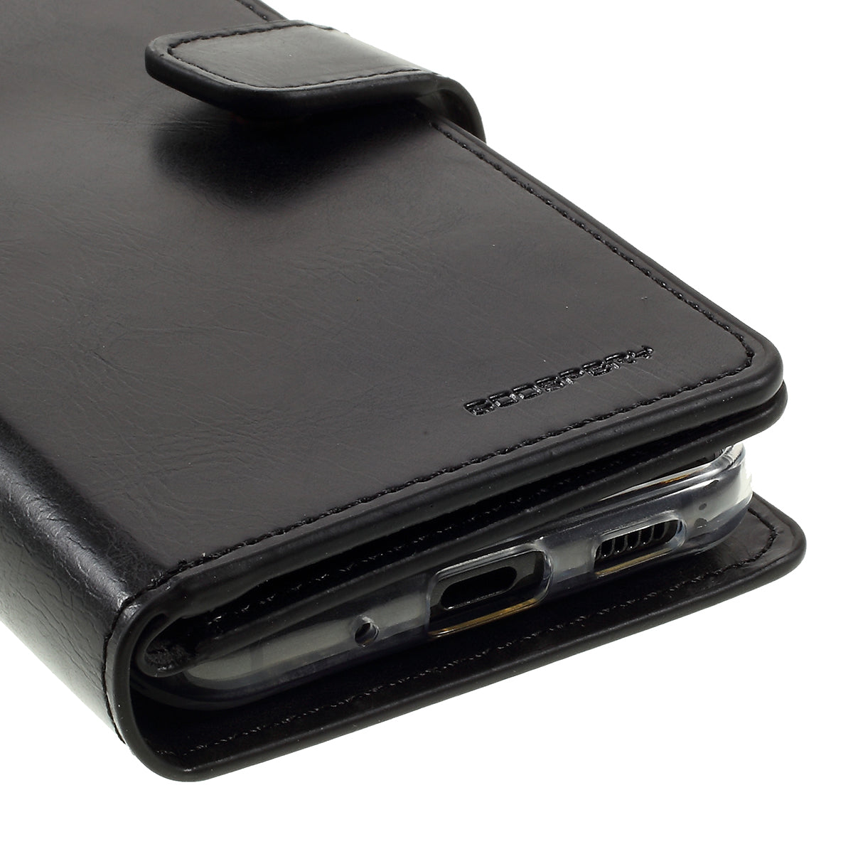 MERCURY GOOSPERY Mansoor Series Wallet Style Leather Cover Case for Samsung Galaxy S20 4G/S20 5G - Black