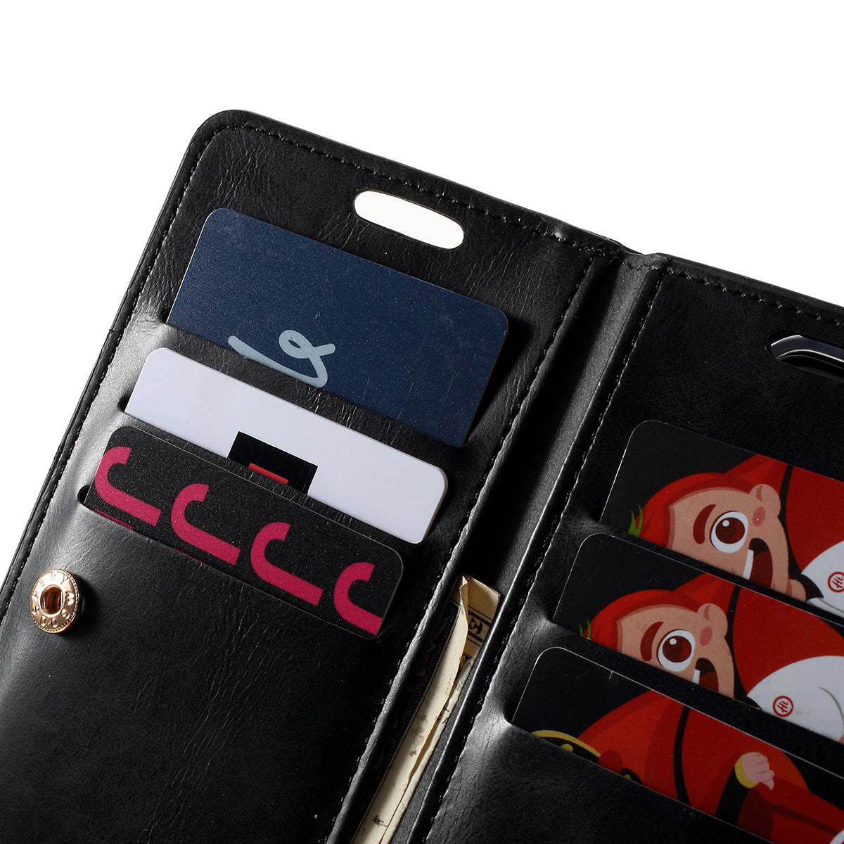 MERCURY GOOSPERY Mansoor Series Wallet Style Leather Cover Case for Samsung Galaxy S20 4G/S20 5G - Black