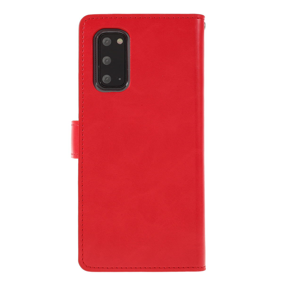 MERCURY GOOSPERY Mansoor Series Wallet Style Leather Cover Case for Samsung Galaxy S20 4G/S20 5G - Red