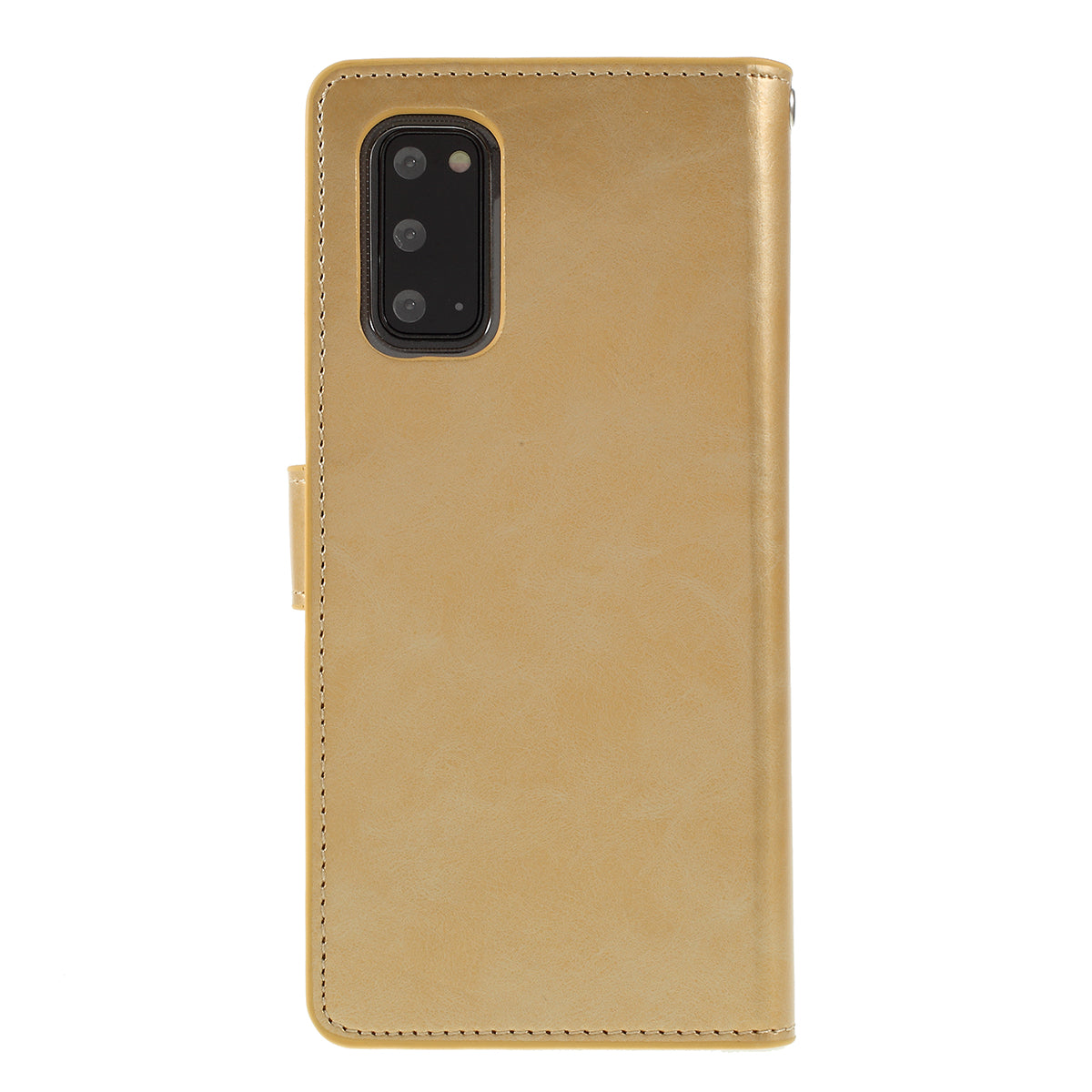 MERCURY GOOSPERY Mansoor Series Wallet Style Leather Cover Case for Samsung Galaxy S20 4G/S20 5G - Gold