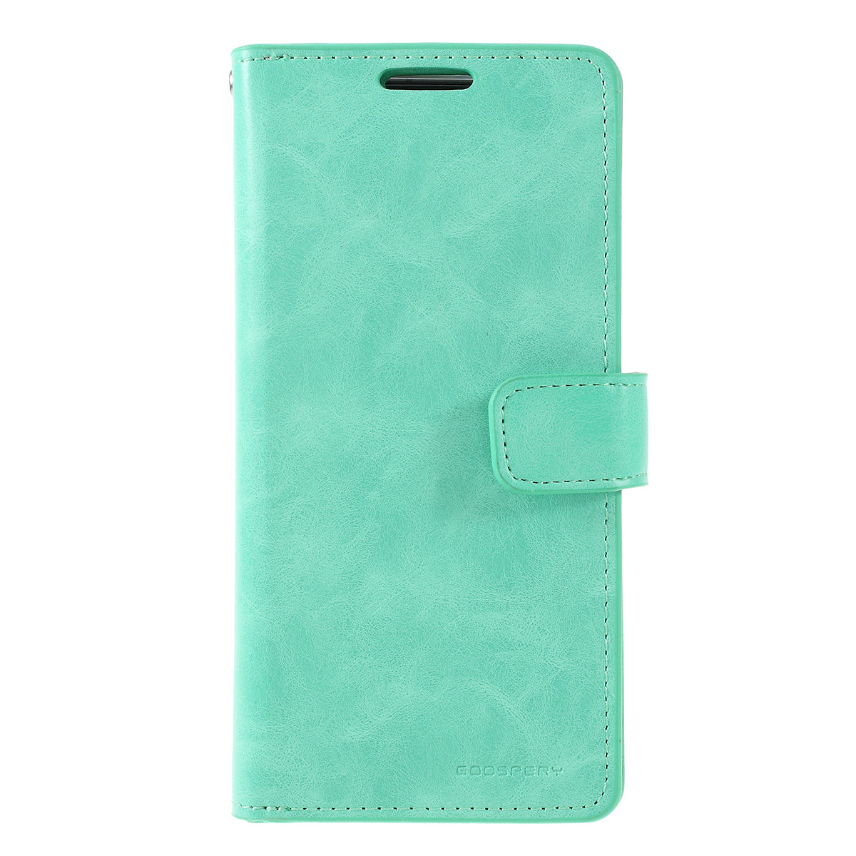 MERCURY GOOSPERY Mansoor Series Wallet Style Leather Cover Case for Samsung Galaxy S20 4G/S20 5G - Cyan