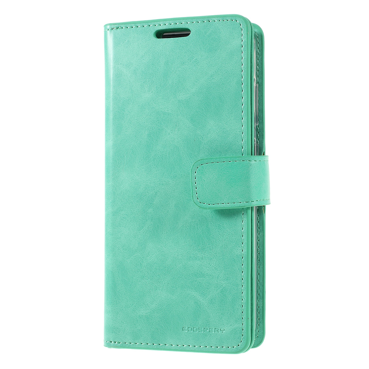 MERCURY GOOSPERY Mansoor Series Wallet Style Leather Cover Case for Samsung Galaxy S20 4G/S20 5G - Cyan