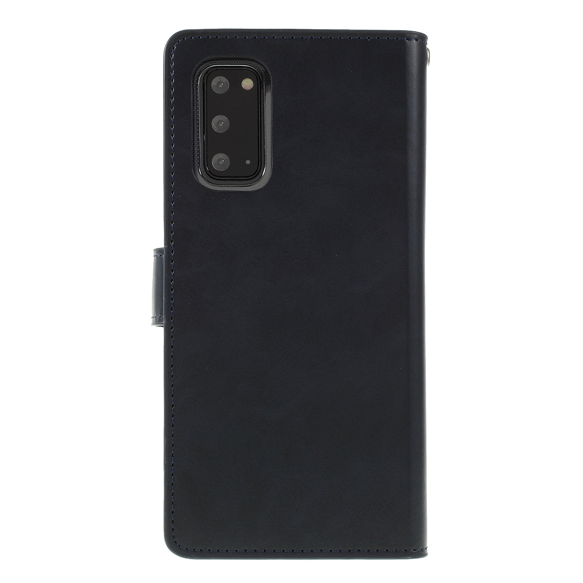 MERCURY GOOSPERY Mansoor Series Wallet Style Leather Cover Case for Samsung Galaxy S20 4G/S20 5G - Dark Blue