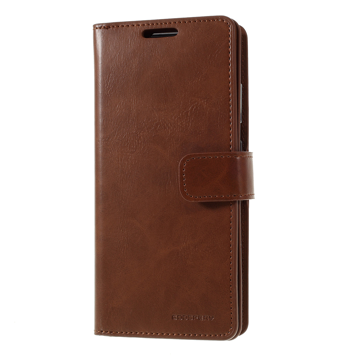 MERCURY GOOSPERY Mansoor Series Wallet Style Leather Cover Case for Samsung Galaxy S20 4G/S20 5G - Brown