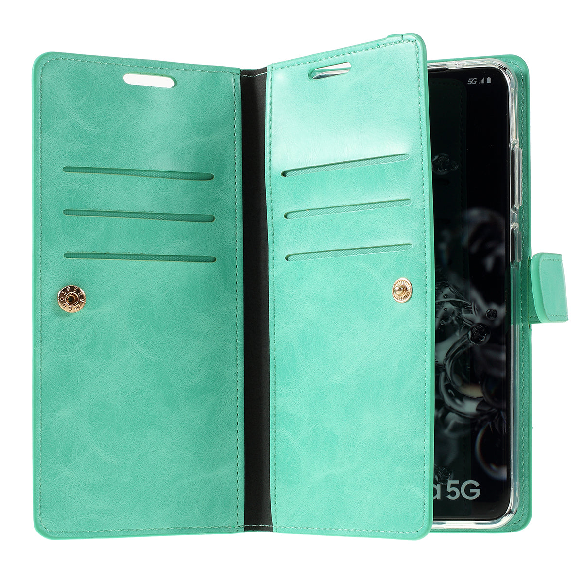 MERCURY GOOSPERY for Samsung Galaxy S20 Ultra Mansoor Wallet Diary Leather Mobile Phone Case - Green