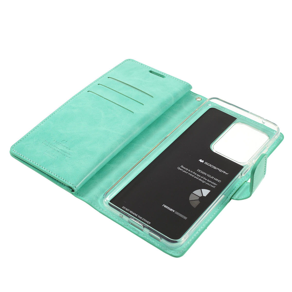 MERCURY GOOSPERY for Samsung Galaxy S20 Ultra Mansoor Wallet Diary Leather Mobile Phone Case - Green