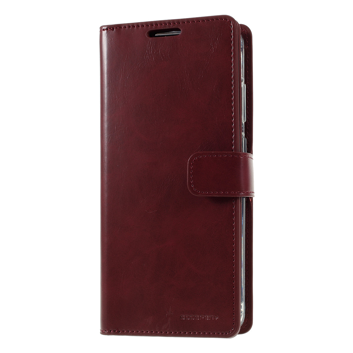 MERCURY GOOSPERY for Samsung Galaxy S20 Ultra Mansoor Wallet Diary Leather Mobile Phone Case - Wine Red