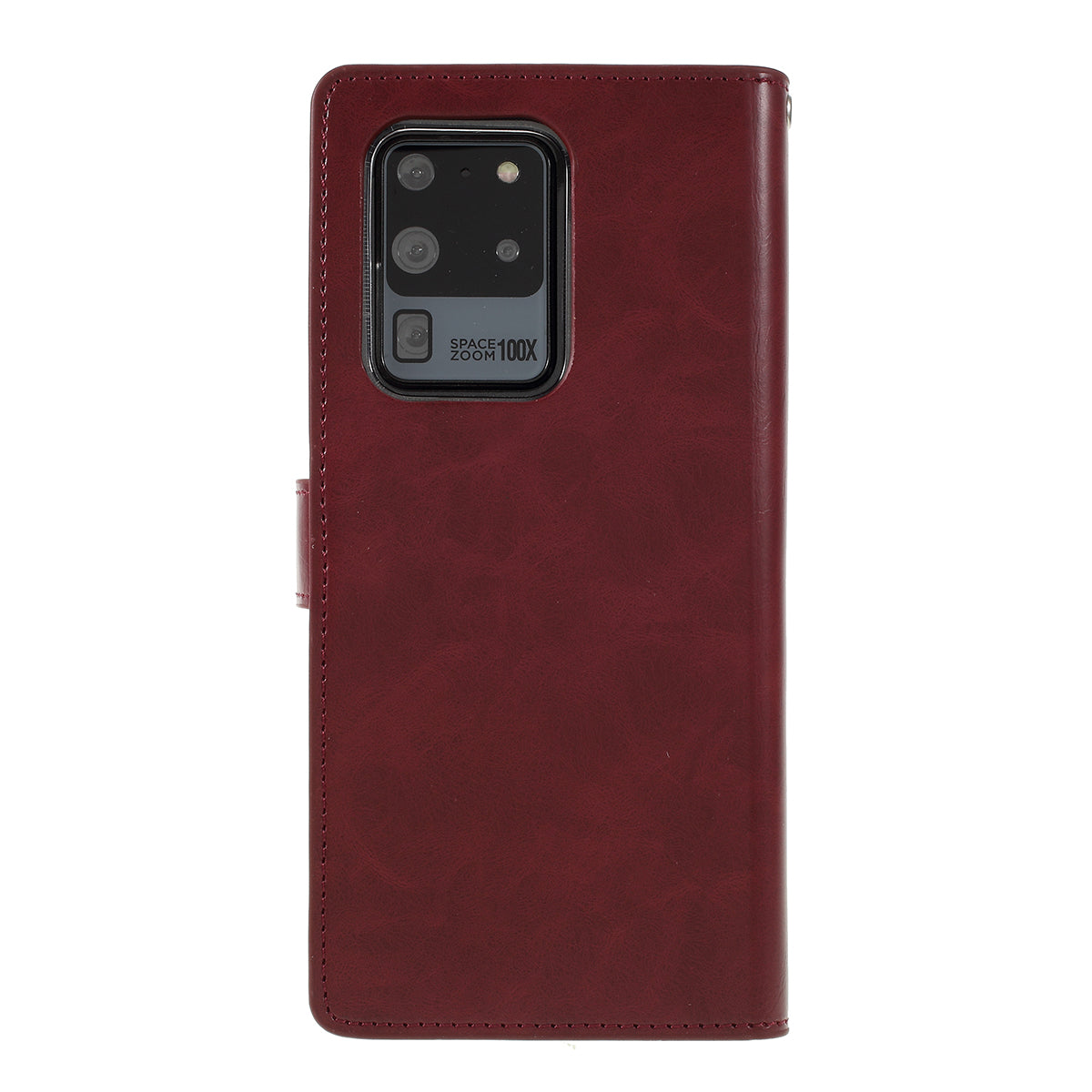 MERCURY GOOSPERY for Samsung Galaxy S20 Ultra Mansoor Wallet Diary Leather Mobile Phone Case - Wine Red