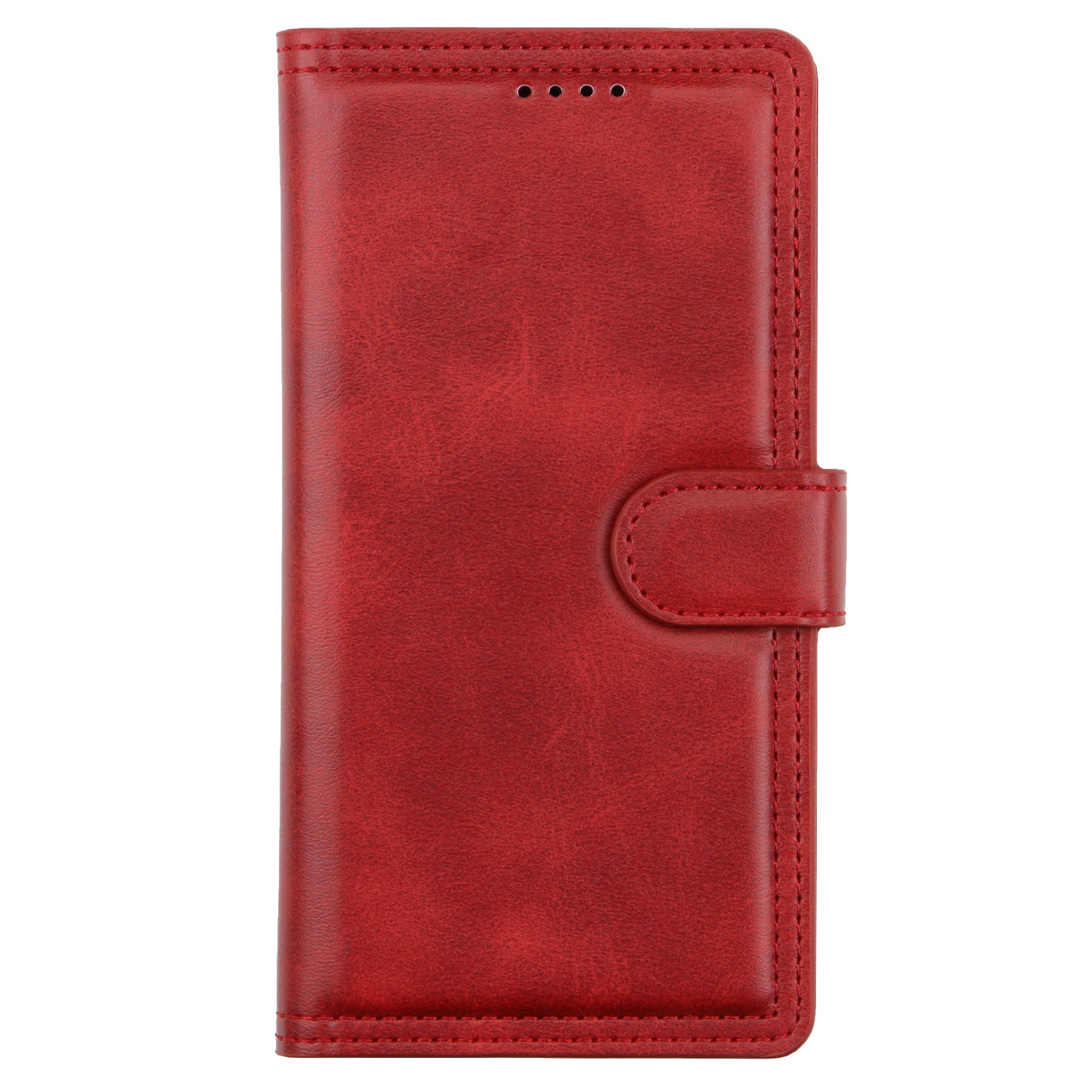 Wallet Leather Stand Phone Case for Samsung Galaxy S20 Plus - Red