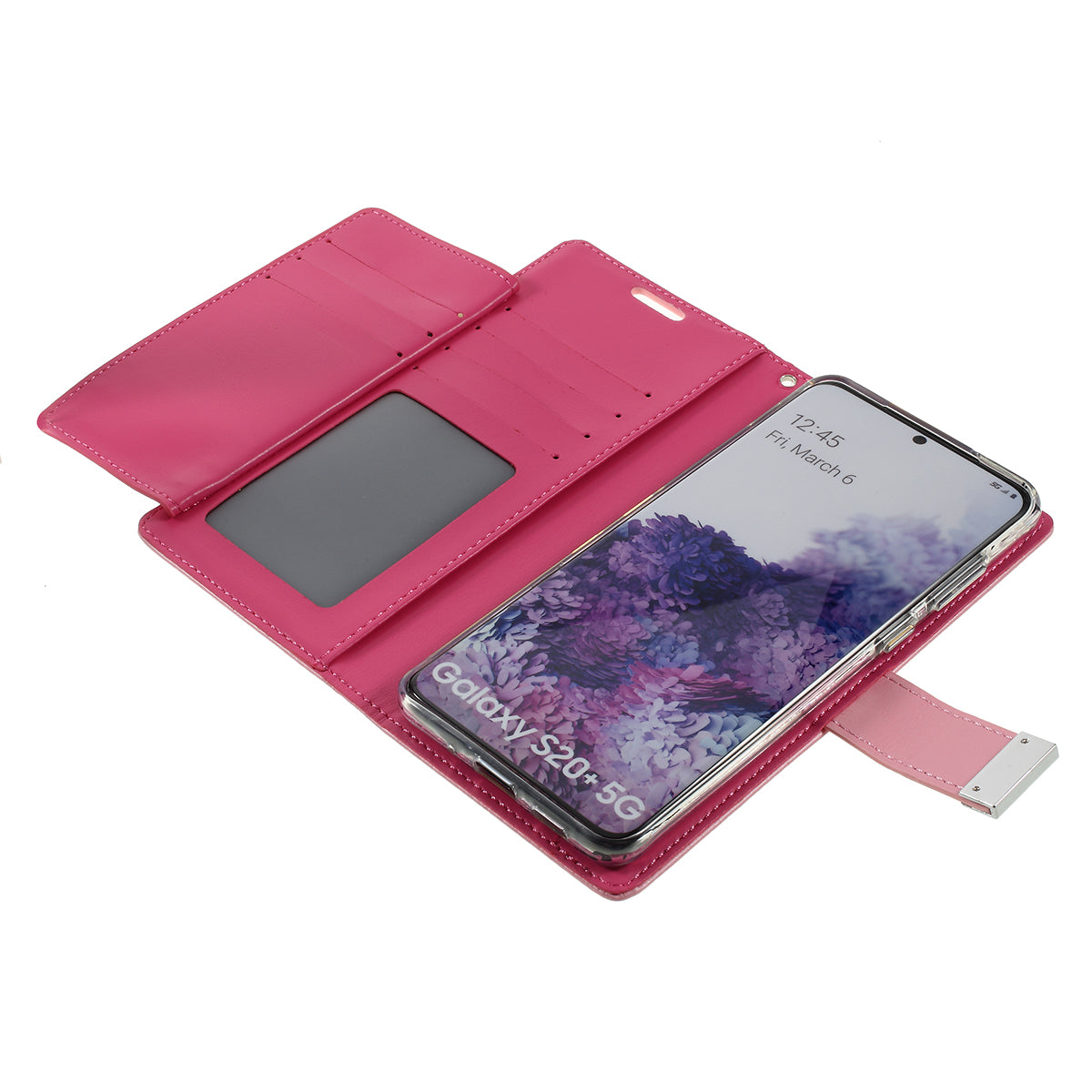 MERCURY GOOSPERY Rich Diary Leather Wallet Protection Case for  Samsung Galaxy S20 Plus / S20 Plus 5G - Pink