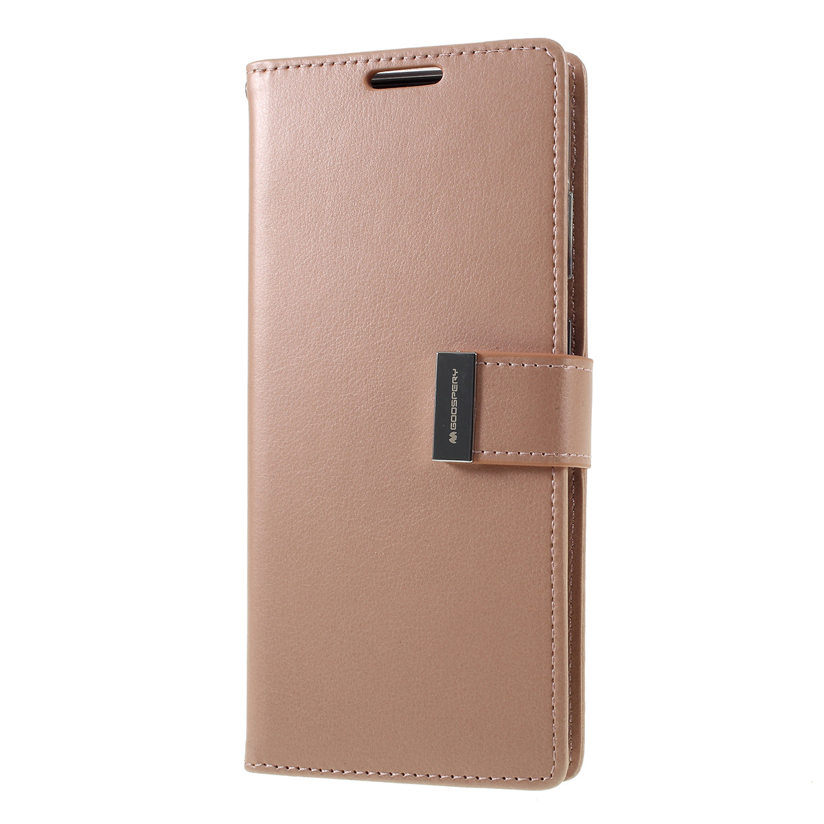 MERCURY GOOSPERY Rich Diary Leather Wallet Protection Case for  Samsung Galaxy S20 Plus / S20 Plus 5G - Rose Gold