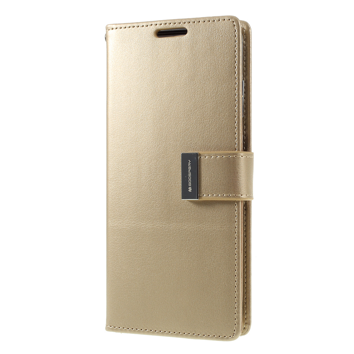 MERCURY GOOSPERY Rich Diary Leather Wallet Protection Case for  Samsung Galaxy S20 Plus / S20 Plus 5G - Gold