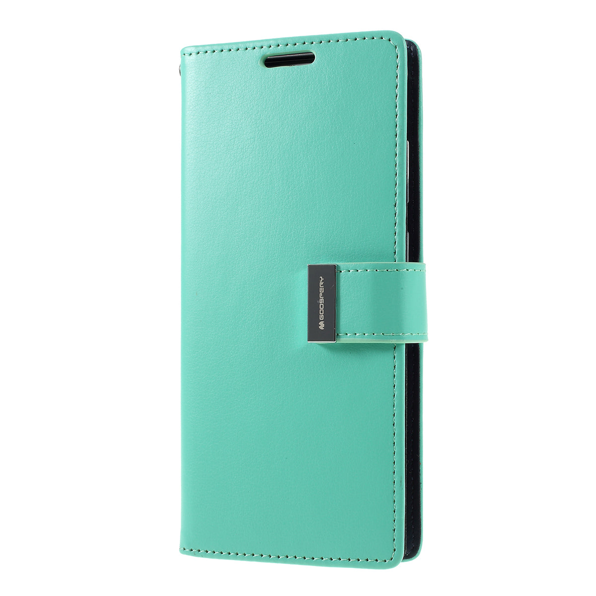 MERCURY GOOSPERY Rich Diary Leather Wallet Protection Case for  Samsung Galaxy S20 Plus / S20 Plus 5G - Cyan