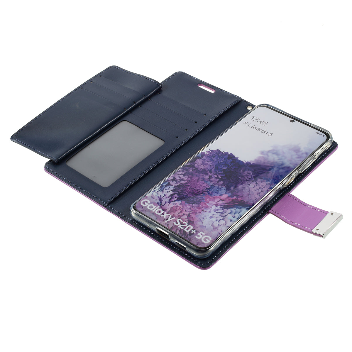 MERCURY GOOSPERY Rich Diary Leather Wallet Protection Case for  Samsung Galaxy S20 Plus / S20 Plus 5G - Purple