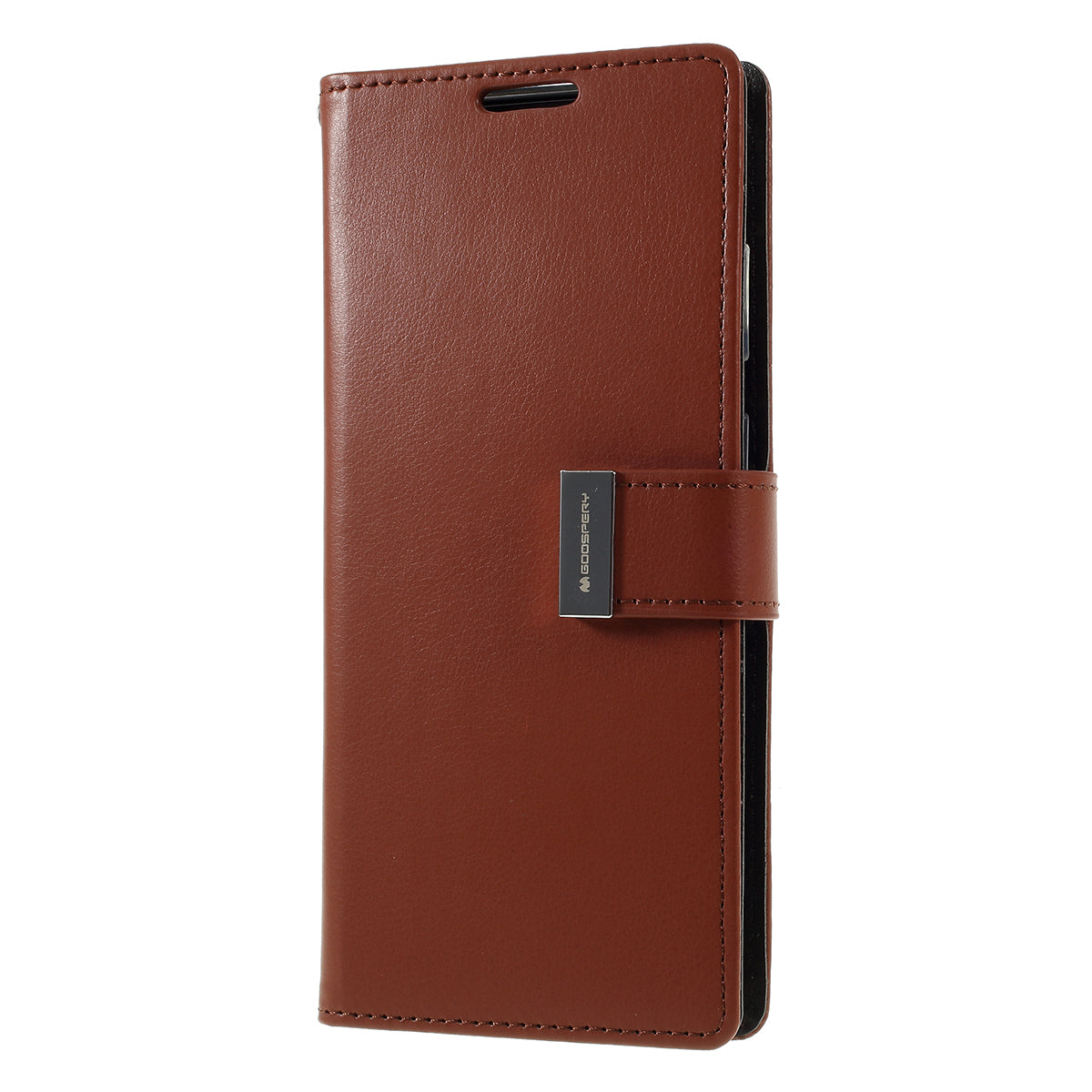 MERCURY GOOSPERY Rich Diary Leather Wallet Protection Case for  Samsung Galaxy S20 Plus / S20 Plus 5G - Brown