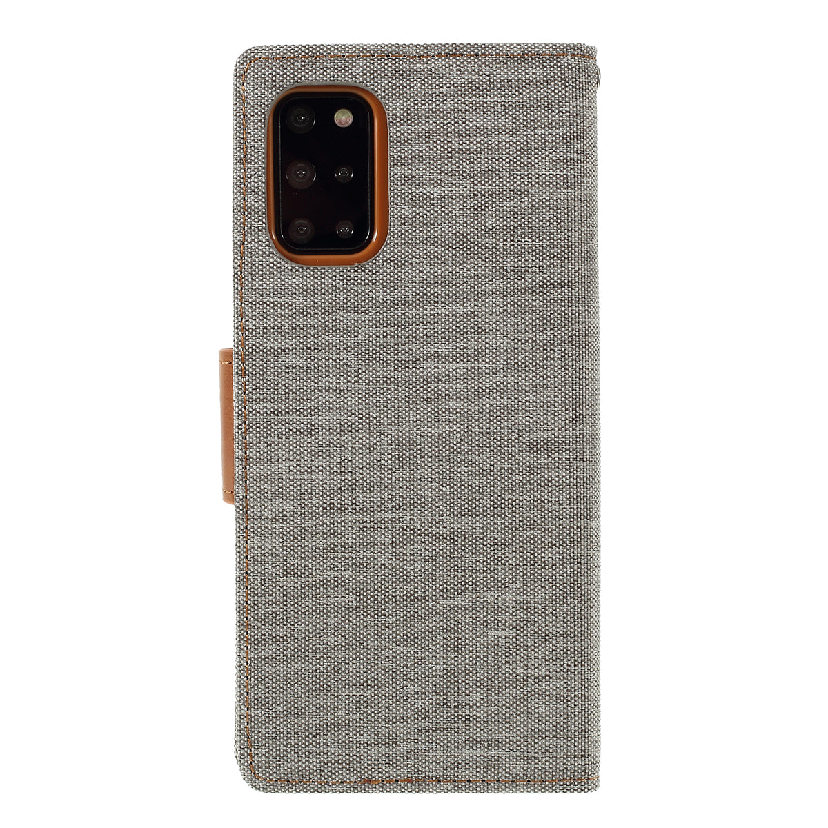 MERCURY GOOSPERY Canvas Diary Leather Cell Phone Case for Samsung Galaxy S20 Plus / S20 Plus 5G - Grey