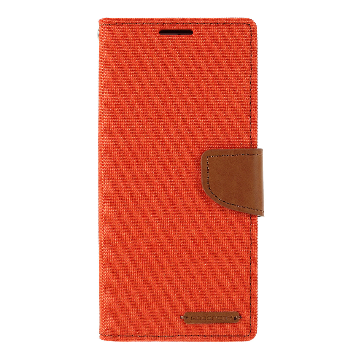 MERCURY GOOSPERY Canvas Diary Leather Cell Phone Case for Samsung Galaxy S20 Plus / S20 Plus 5G - Orange