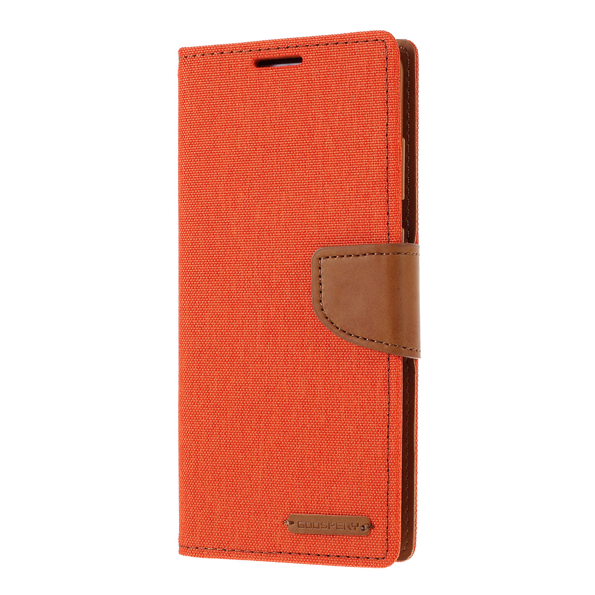 MERCURY GOOSPERY Canvas Diary Leather Cell Phone Case for Samsung Galaxy S20 Plus / S20 Plus 5G - Orange