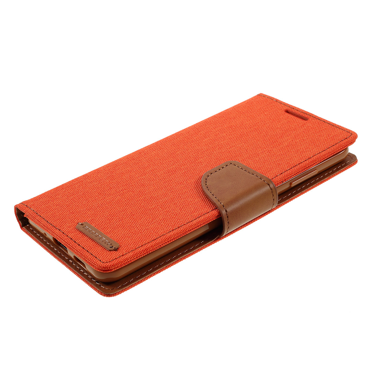 MERCURY GOOSPERY Canvas Diary Leather Cell Phone Case for Samsung Galaxy S20 Plus / S20 Plus 5G - Orange