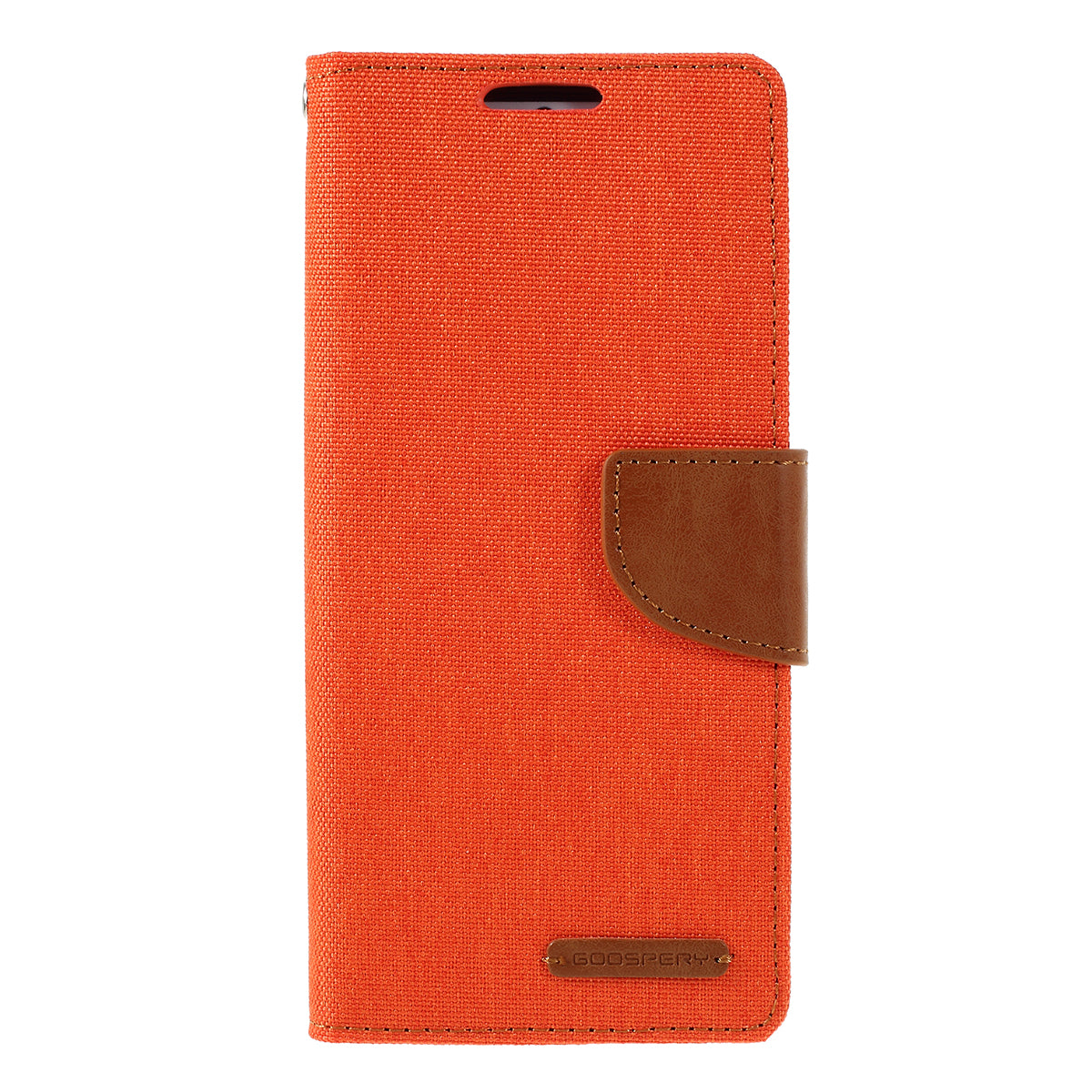 MERCURY GOOSPERY Canvas Diary Leather Cell Phone Case for Samsung Galaxy S20 4G/S20 5G - Orange