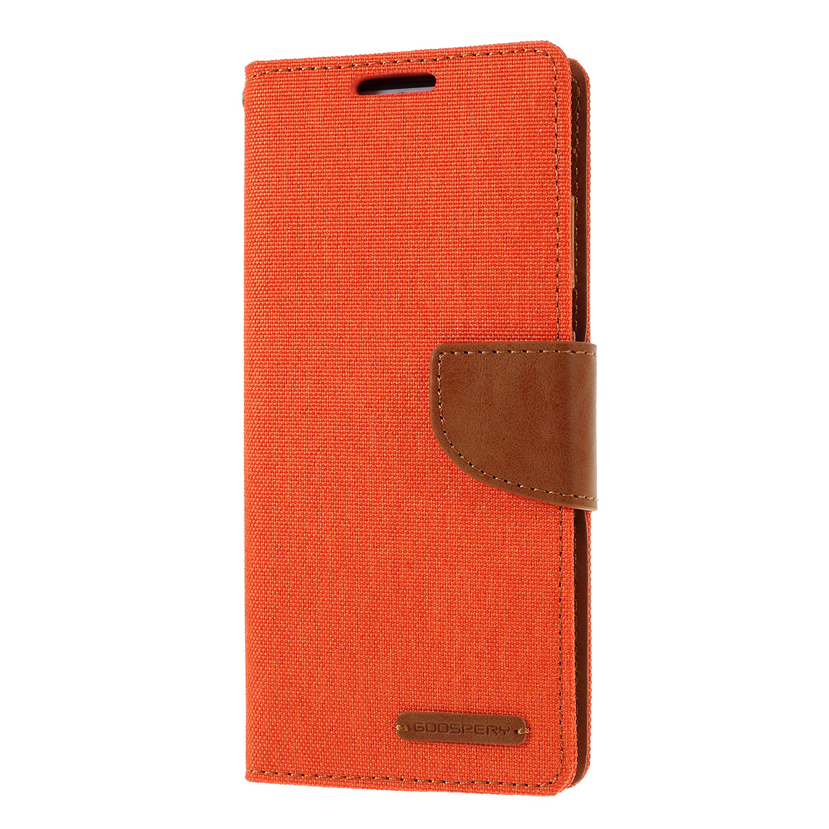 MERCURY GOOSPERY Canvas Diary Leather Cell Phone Case for Samsung Galaxy S20 4G/S20 5G - Orange