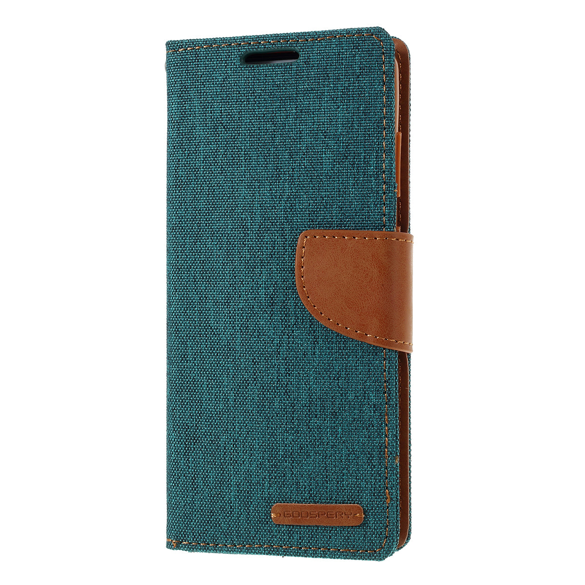 MERCURY GOOSPERY Canvas Diary Leather Cell Phone Case for Samsung Galaxy S20 4G/S20 5G - Green