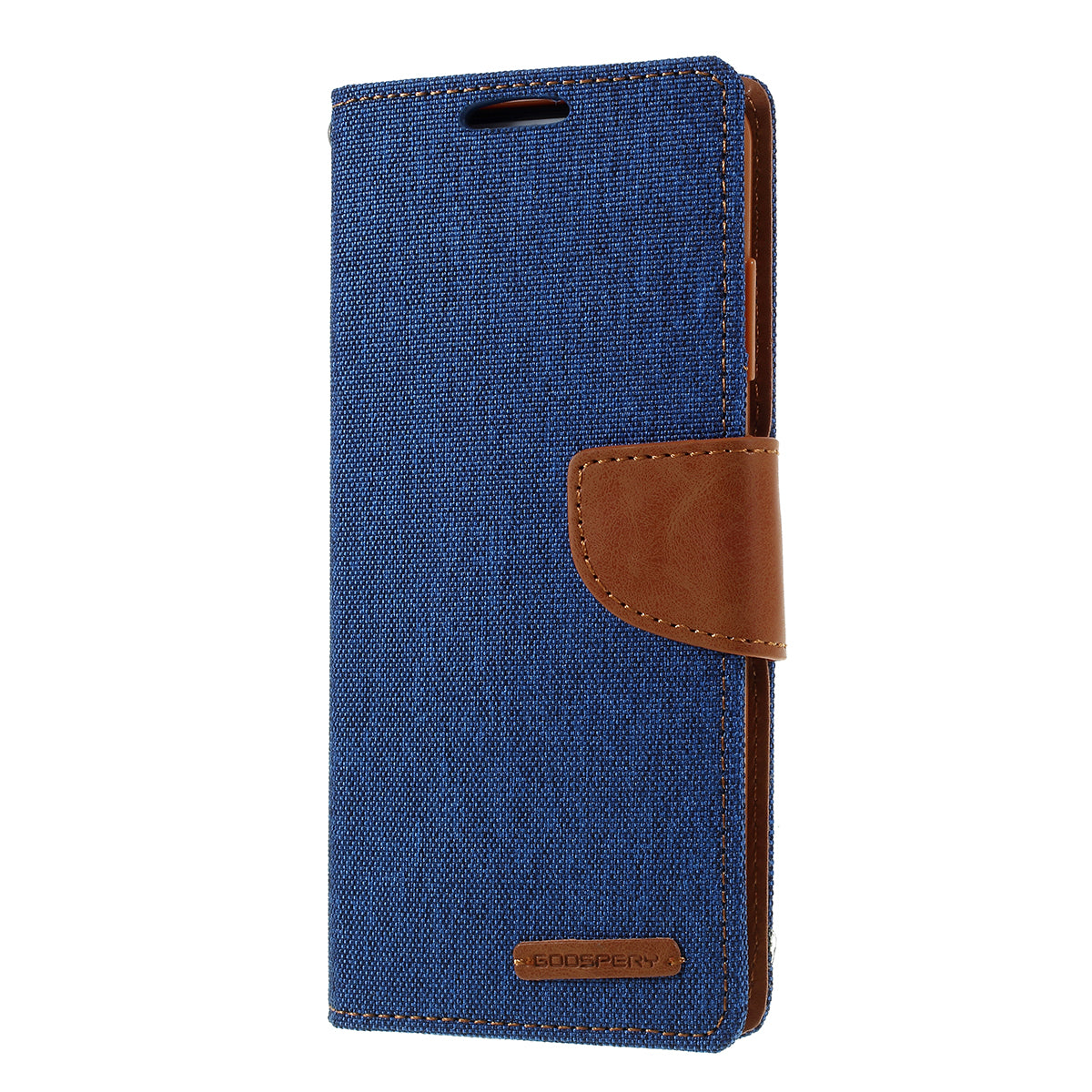 MERCURY GOOSPERY Canvas Diary Leather Cell Phone Case for Samsung Galaxy S20 4G/S20 5G - Blue