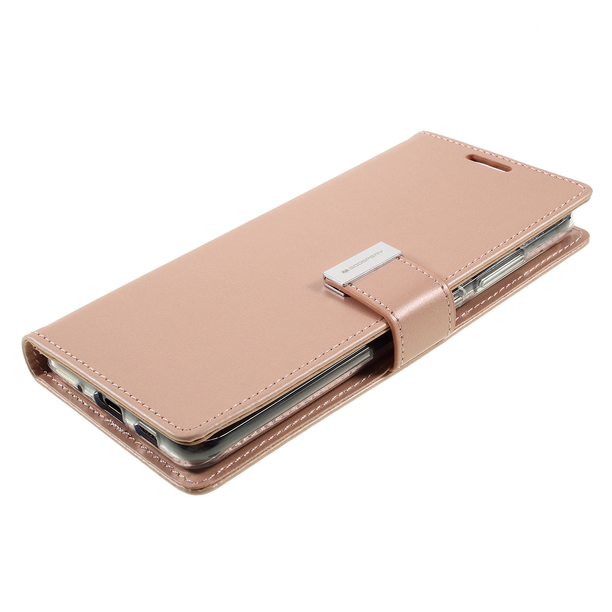 MERCURY GOOSPERY Rich Diary Leather Wallet Protection Case for Samsung Galaxy S20 Ultra - Rose Gold