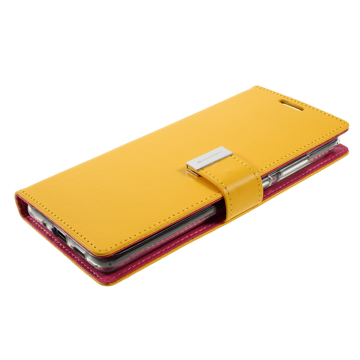 MERCURY GOOSPERY Rich Diary Leather Wallet Protection Case for Samsung Galaxy S20 Ultra - Yellow