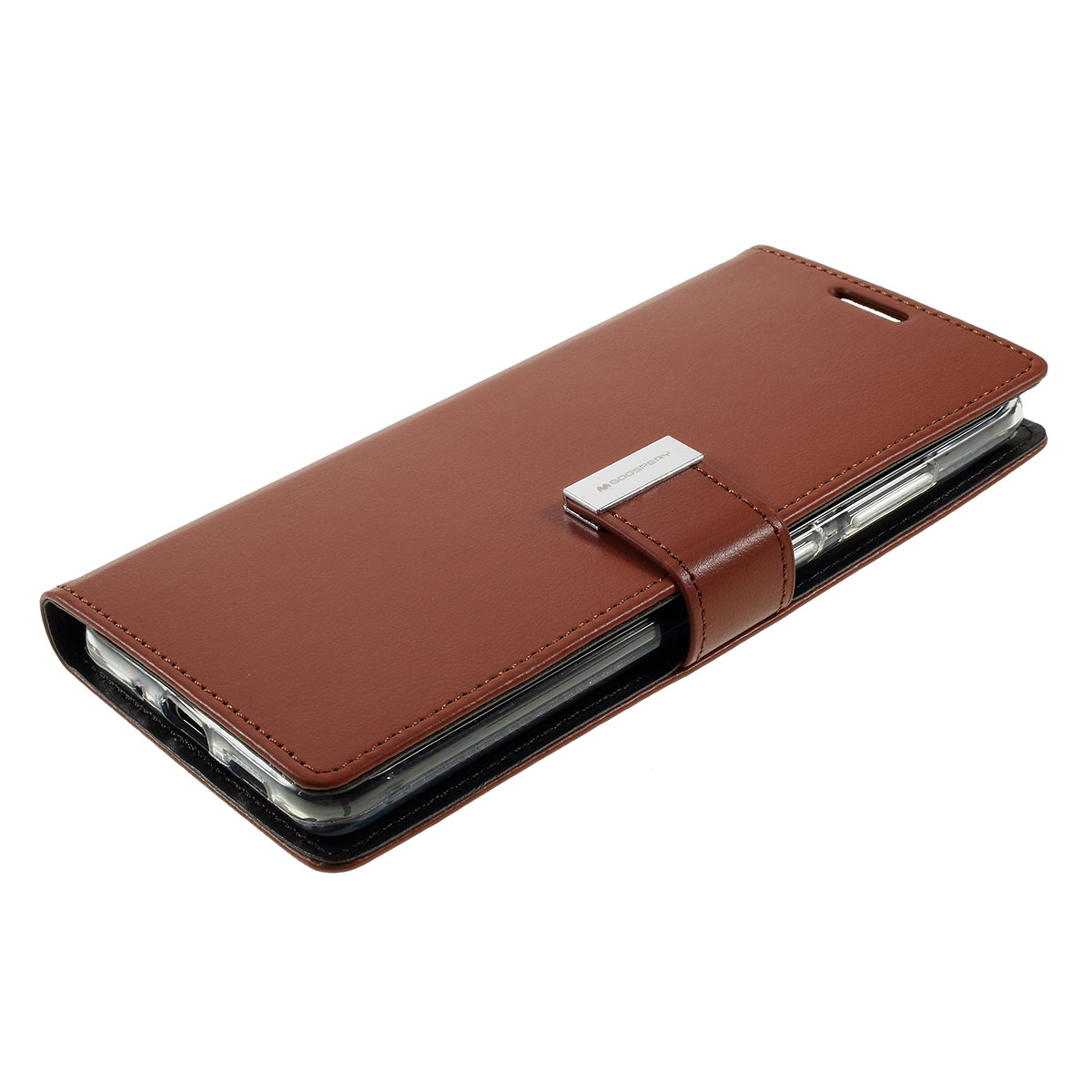 MERCURY GOOSPERY Rich Diary Leather Wallet Protection Case for Samsung Galaxy S20 Ultra - Brown