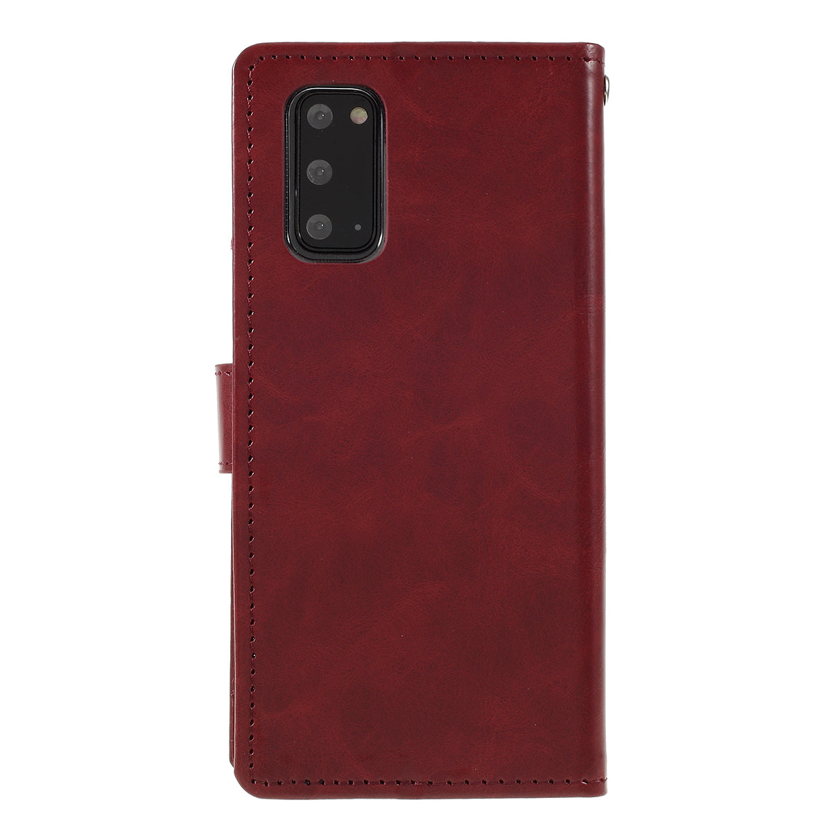 MERCURY GOOSPERY Blue Moon Wallet Leather Shell for Samsung Galaxy S20 4G/S20 5G - Wine Red