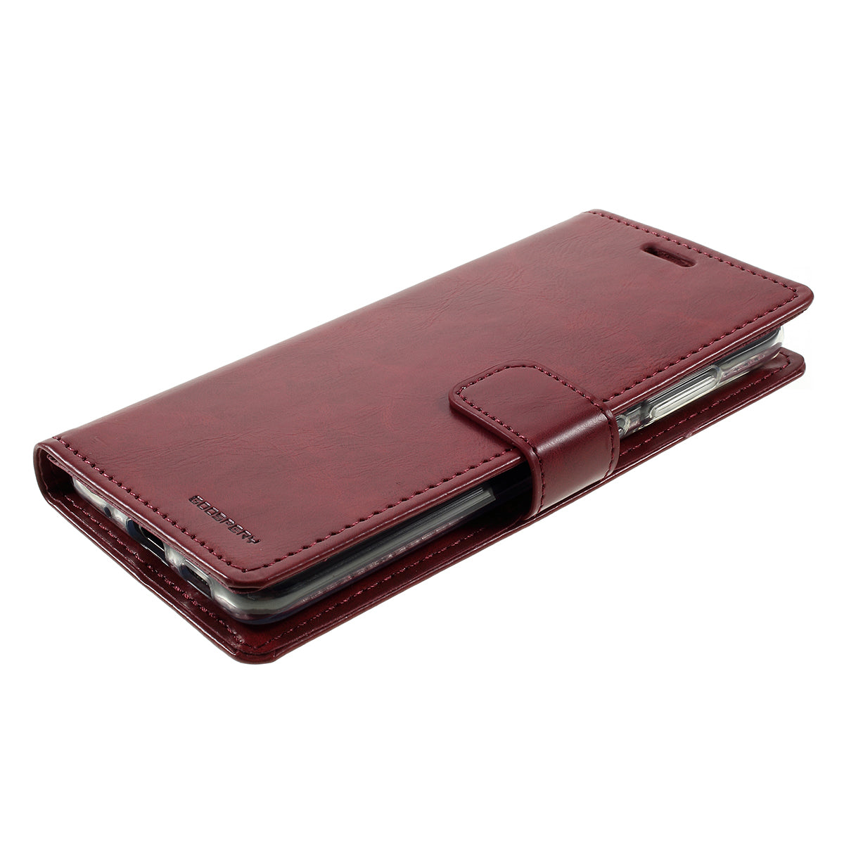 MERCURY GOOSPERY Blue Moon Wallet Leather Shell for Samsung Galaxy S20 4G/S20 5G - Wine Red