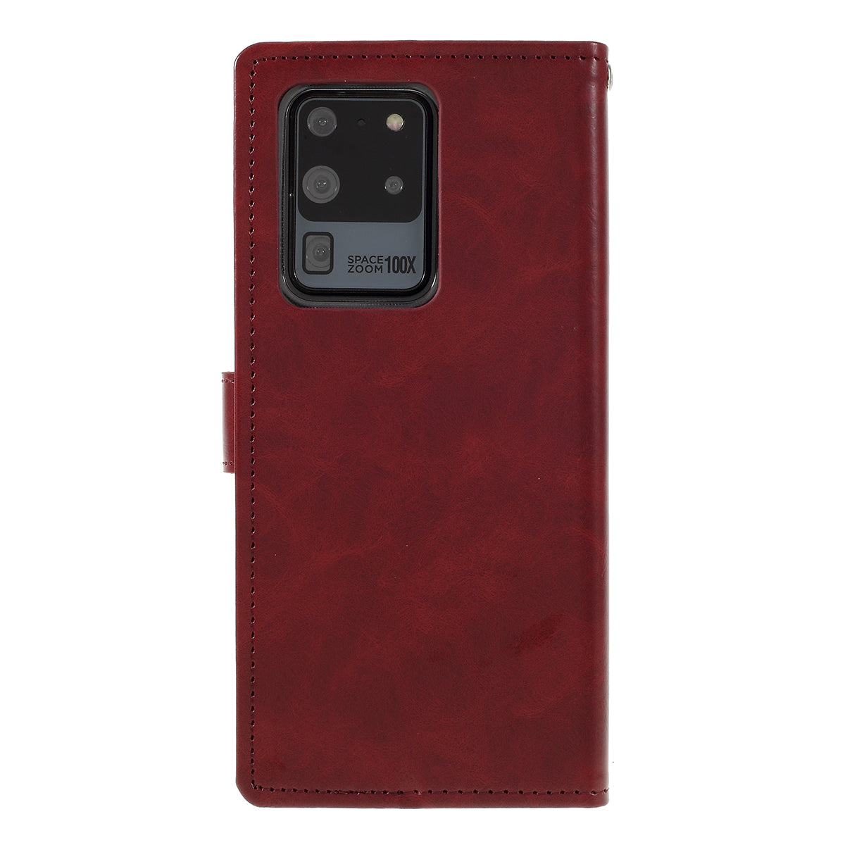 MERCURY GOOSPERY Blue Moon Wallet Leather Mobile Cover for Samsung Galaxy S20 Ultra - Wine Red