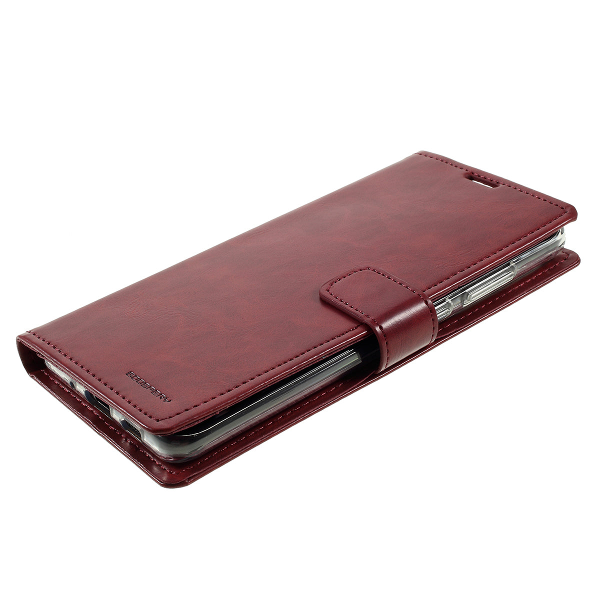 MERCURY GOOSPERY Blue Moon Wallet Leather Mobile Cover for Samsung Galaxy S20 Ultra - Wine Red