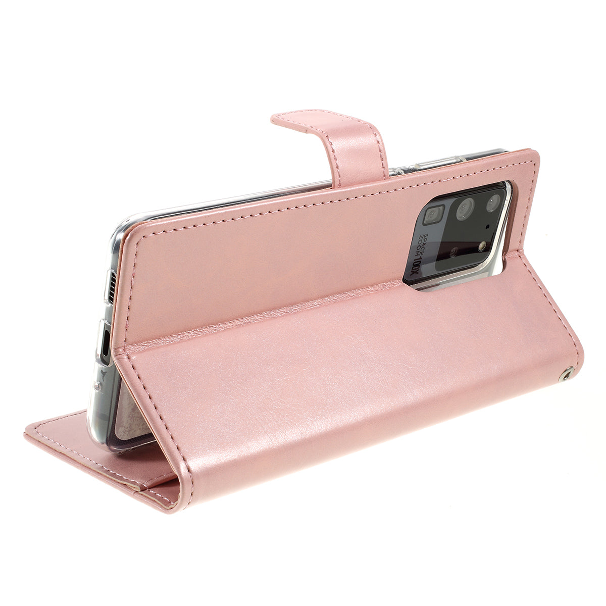 MERCURY GOOSPERY Blue Moon Wallet Leather Mobile Cover for Samsung Galaxy S20 Ultra - Pink