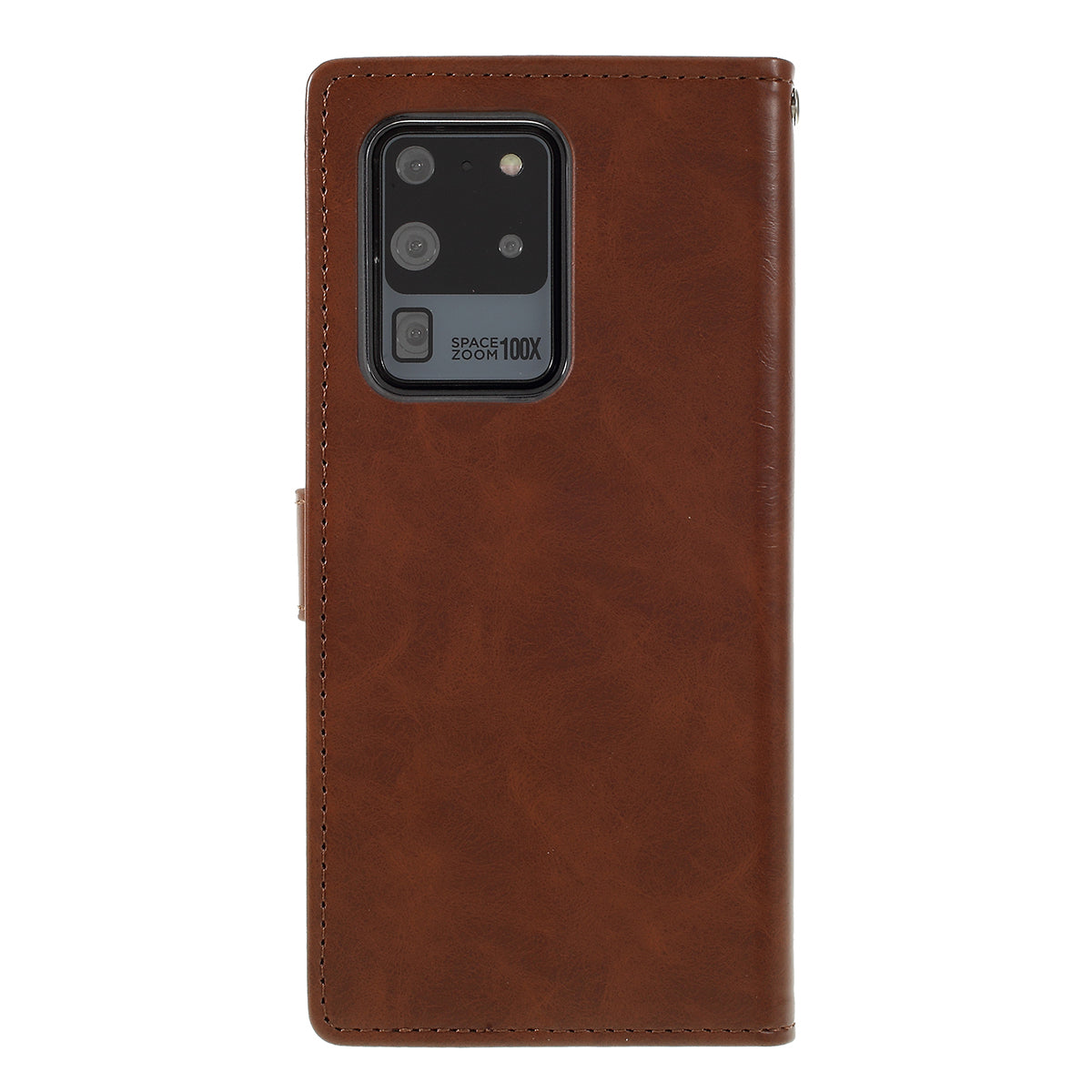 MERCURY GOOSPERY Blue Moon Wallet Leather Mobile Cover for Samsung Galaxy S20 Ultra - Brown