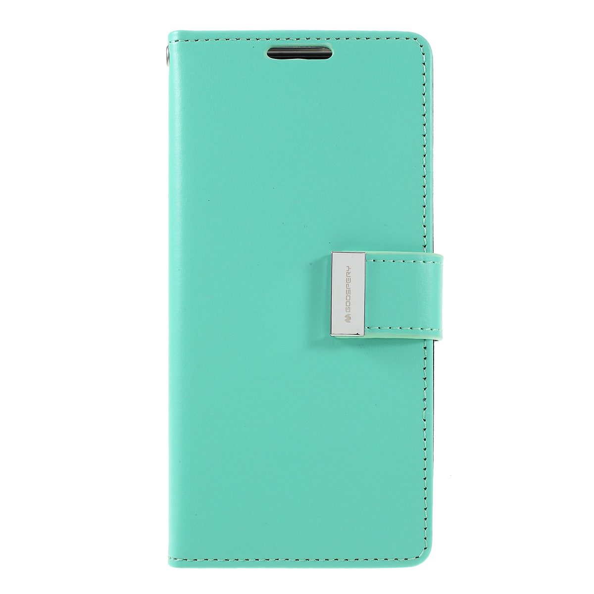 MERCURY GOOSPERY Rich Diary Leather Wallet Phone Casing for Samsung Galaxy S20 4G/S20 5G - Cyan