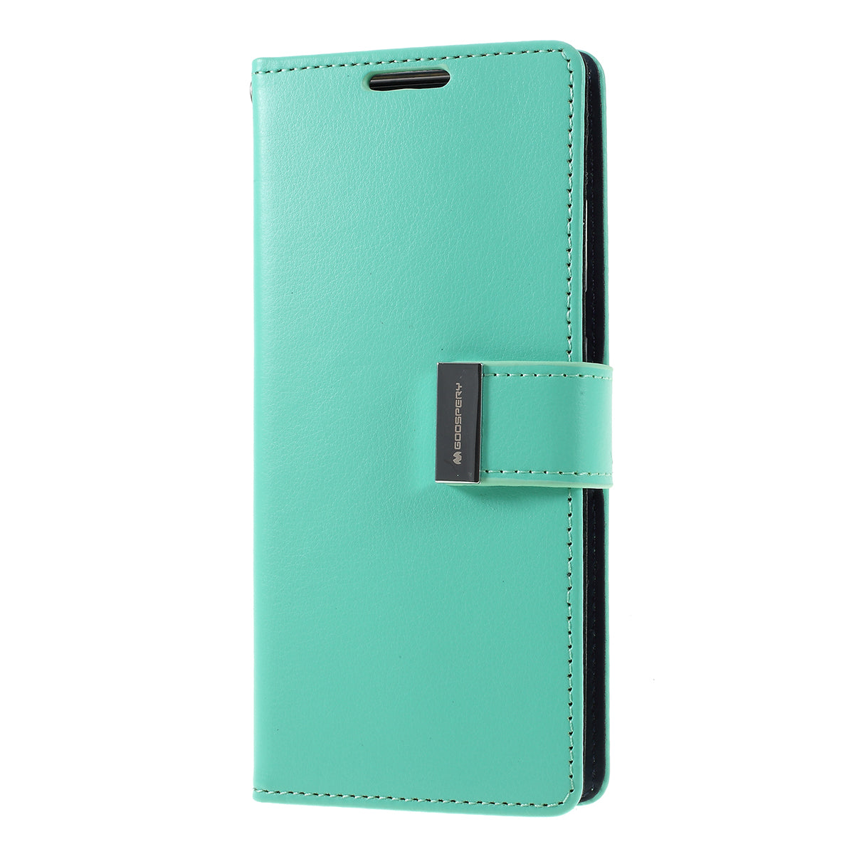 MERCURY GOOSPERY Rich Diary Leather Wallet Phone Casing for Samsung Galaxy S20 4G/S20 5G - Cyan