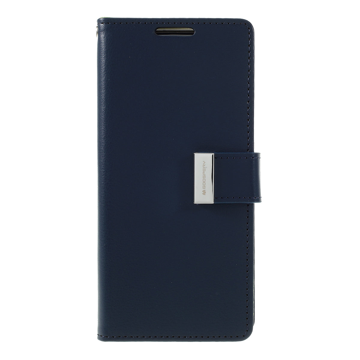 MERCURY GOOSPERY Rich Diary Leather Wallet Phone Casing for Samsung Galaxy S20 4G/S20 5G - Dark Blue